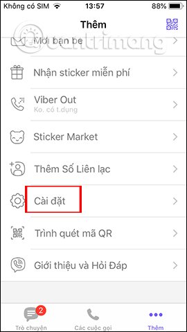 Cài đặt Viber
