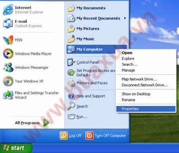 Tắt chức năng System Restore của Windows XP - BuaXua.vn